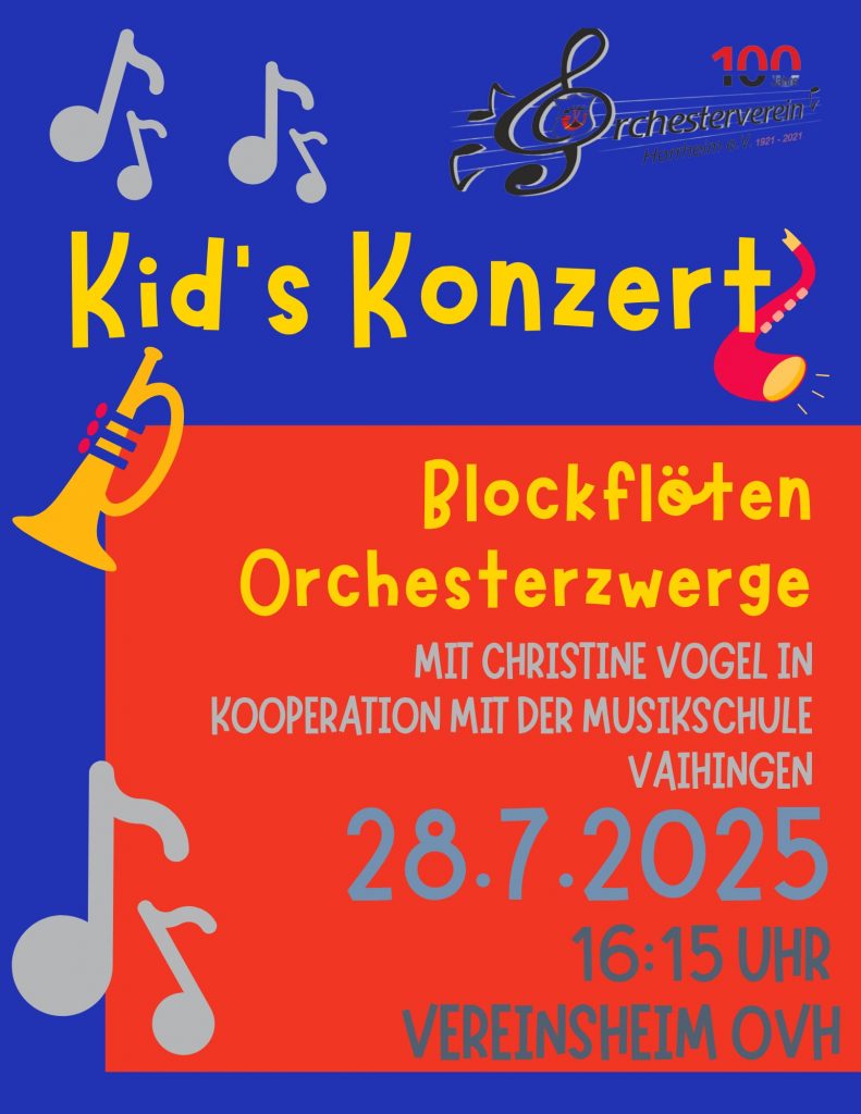 Plakat zum Kids Konzert