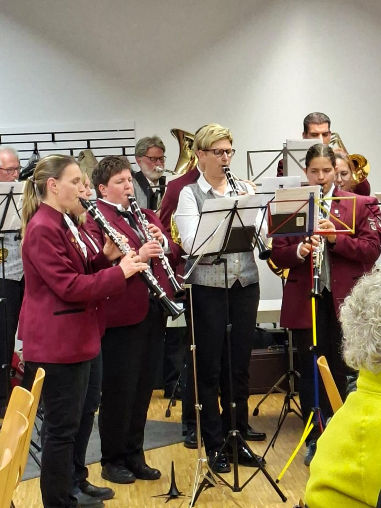 Das Klarinettenregister spielt